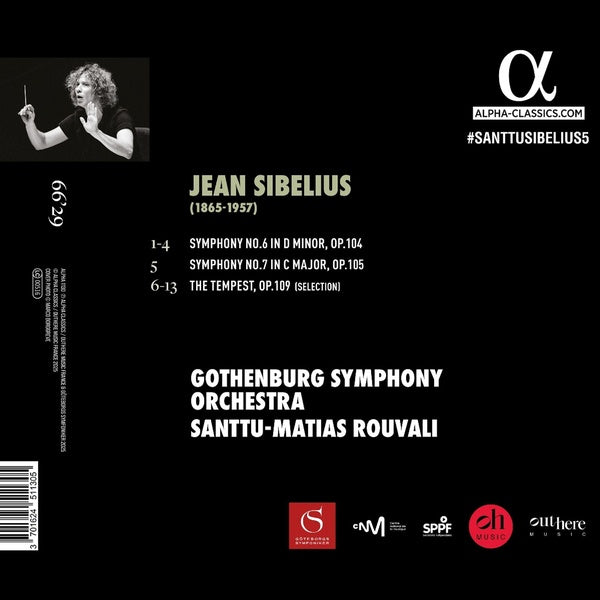 Symphonies Numbers 6 & 7, The Tempest - Front Cover