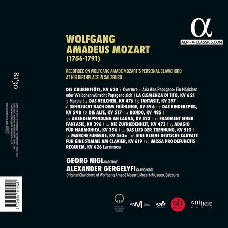 Mozart's Clavichord - Front Cover