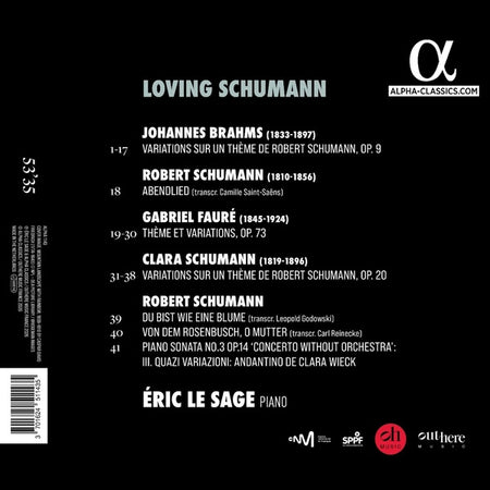 Loving Schumann - Front Cover