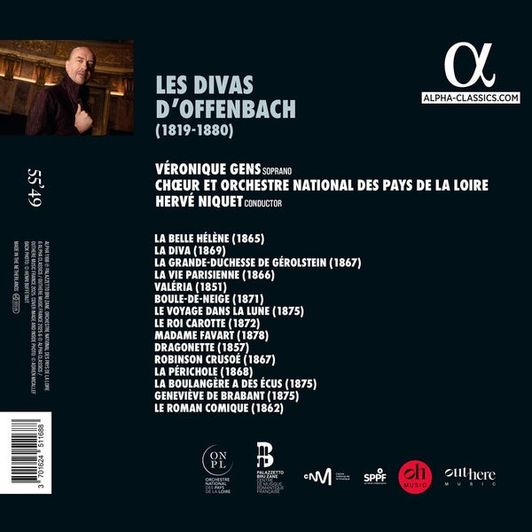 Les Divas d'Offenbach - Front Cover