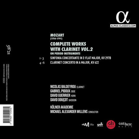 Intégrale des œuvres pour clarinette, Volume 2 - Front Cover