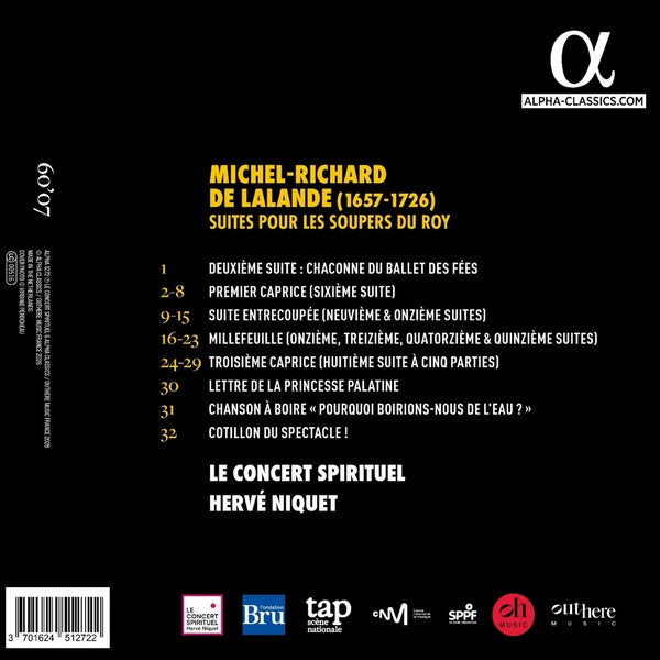 Suites pour les soupers du Roy - Front Cover