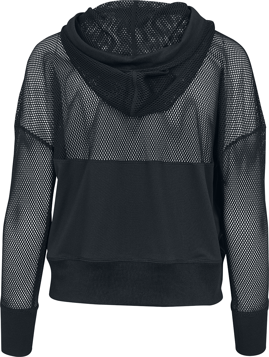Sweat-shirt à capuche  de Urban Classics - Sweat À Capuche Mesh - XS à XL - pour Femme - noir - Urban Classics - View 2