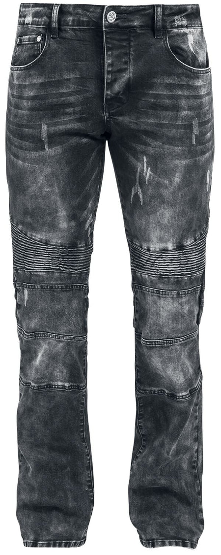 Jean  de Black Premium by EMP - Johnny - W30L32 à W40L34 - pour Homme - gris foncé - Black Premium by EMP