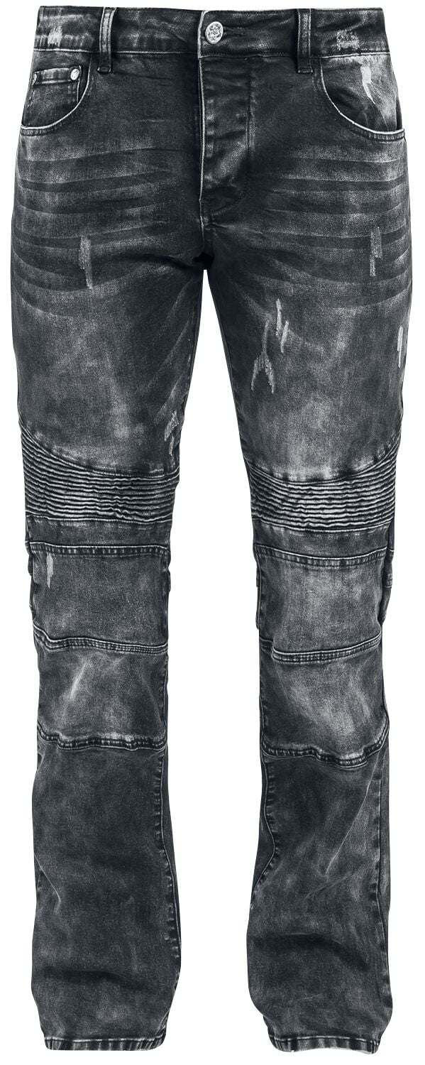 Jean  de Black Premium by EMP - Johnny - W30L32 à W40L34 - pour Homme - gris foncé - Black Premium by EMP