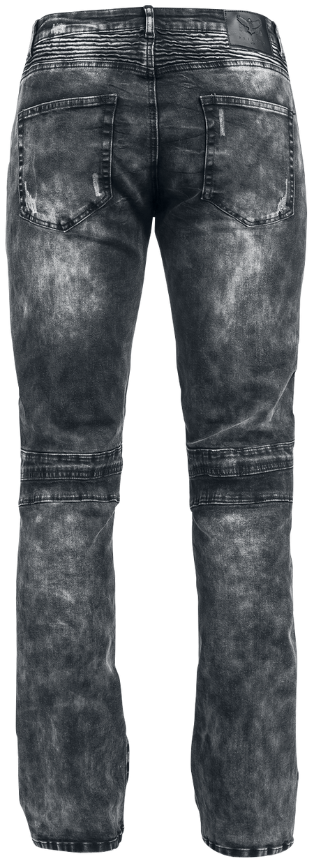 Jean  de Black Premium by EMP - Johnny - W30L32 à W40L34 - pour Homme - gris foncé - Black Premium by EMP - View 2