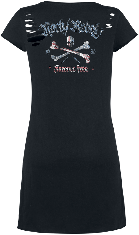 Robe courte  de Rock Rebel by EMP - Living Legend - XS à 5XL - pour Femme - noir - Rock Rebel by EMP - View 2