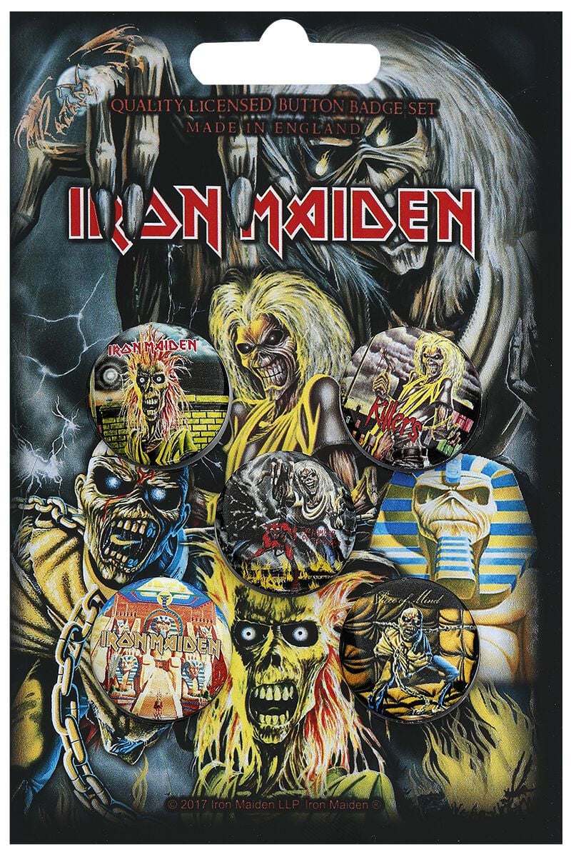 Badge  de Iron Maiden - Early Albums - pour Indifférent - multicolore - Iron Maiden