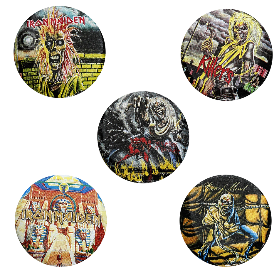 Badge  de Iron Maiden - Early Albums - pour Indifférent - multicolore - Iron Maiden - View 2
