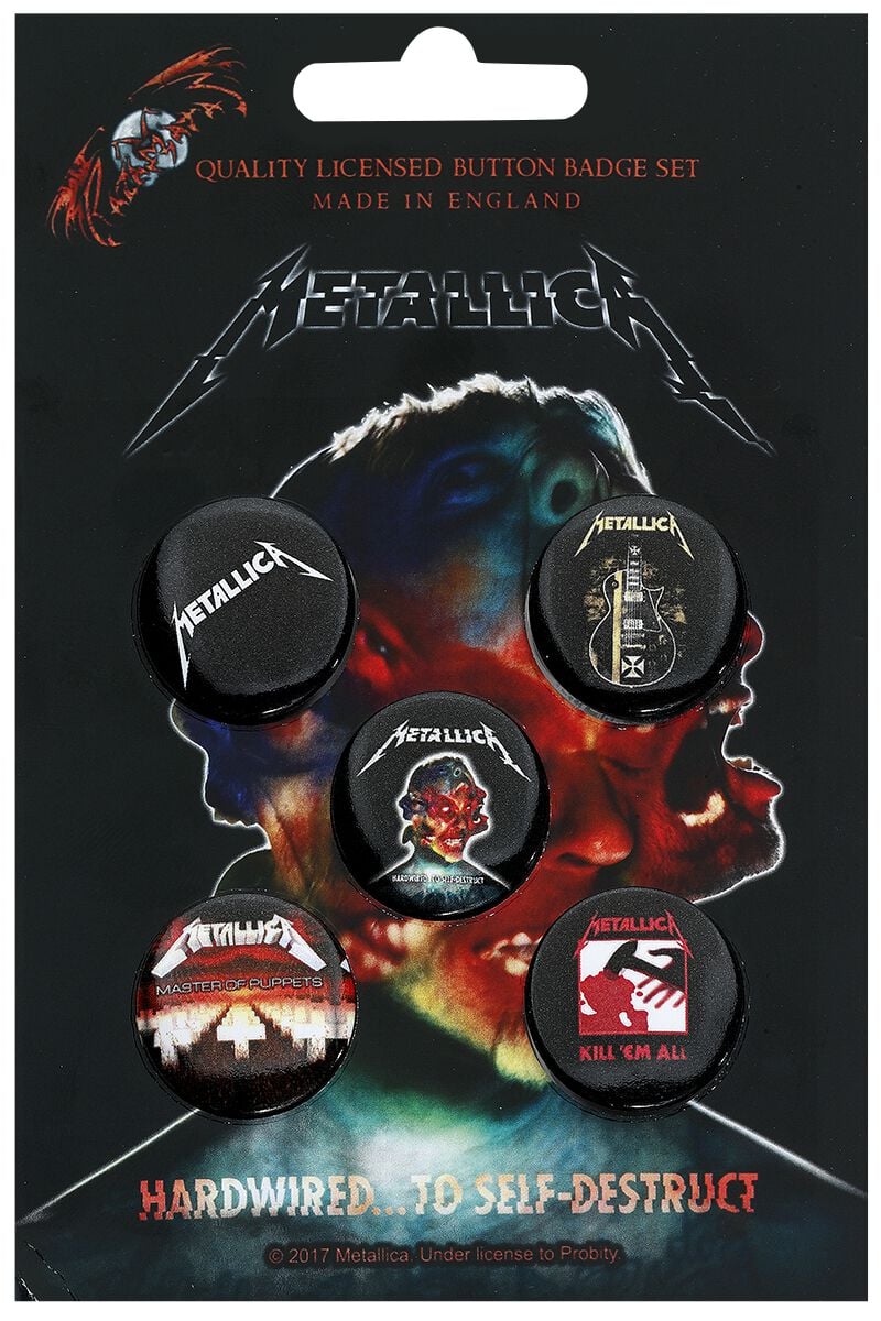 Badge  de Metallica - Mix - pour Unisexe - multicolore - metallica
