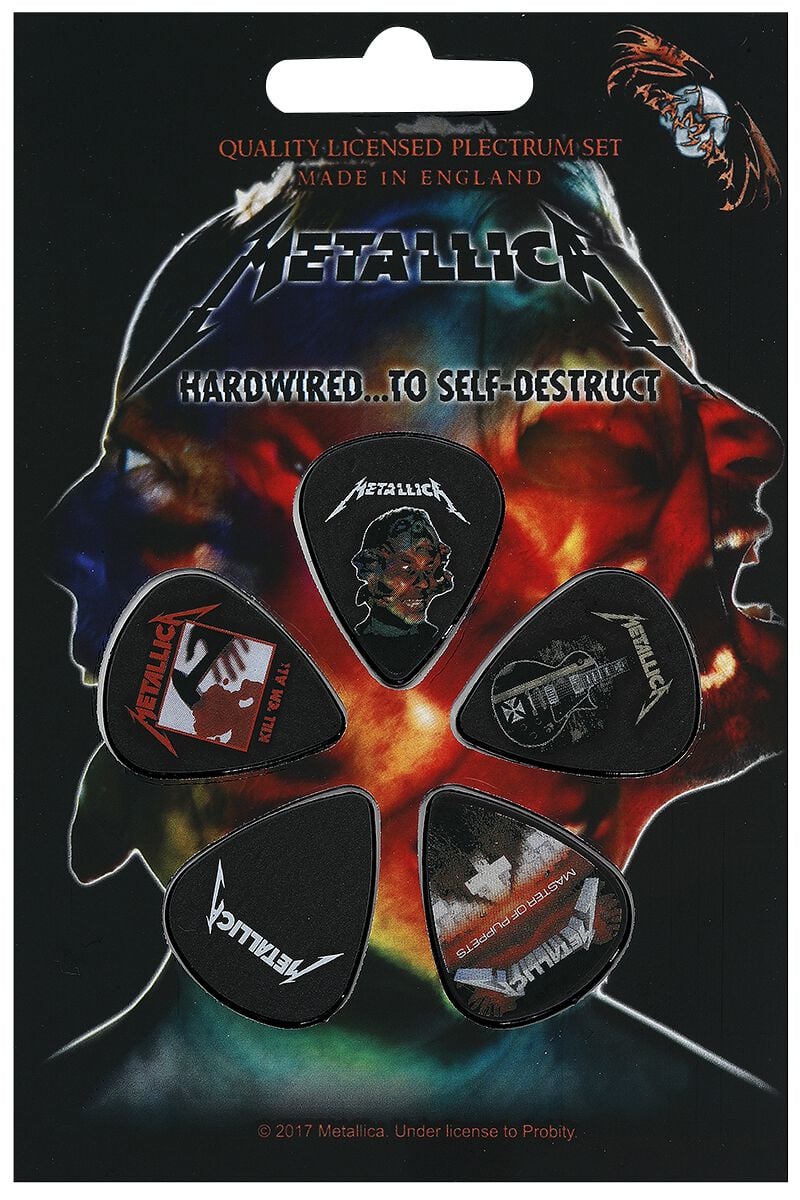 Lot de médiators  de Metallica - Mix - pour Indifférent - multicolore - metallica