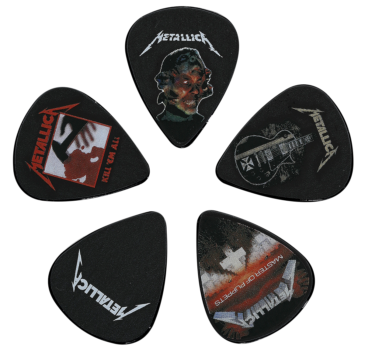 Lot de médiators  de Metallica - Mix - pour Indifférent - multicolore - metallica - View 2