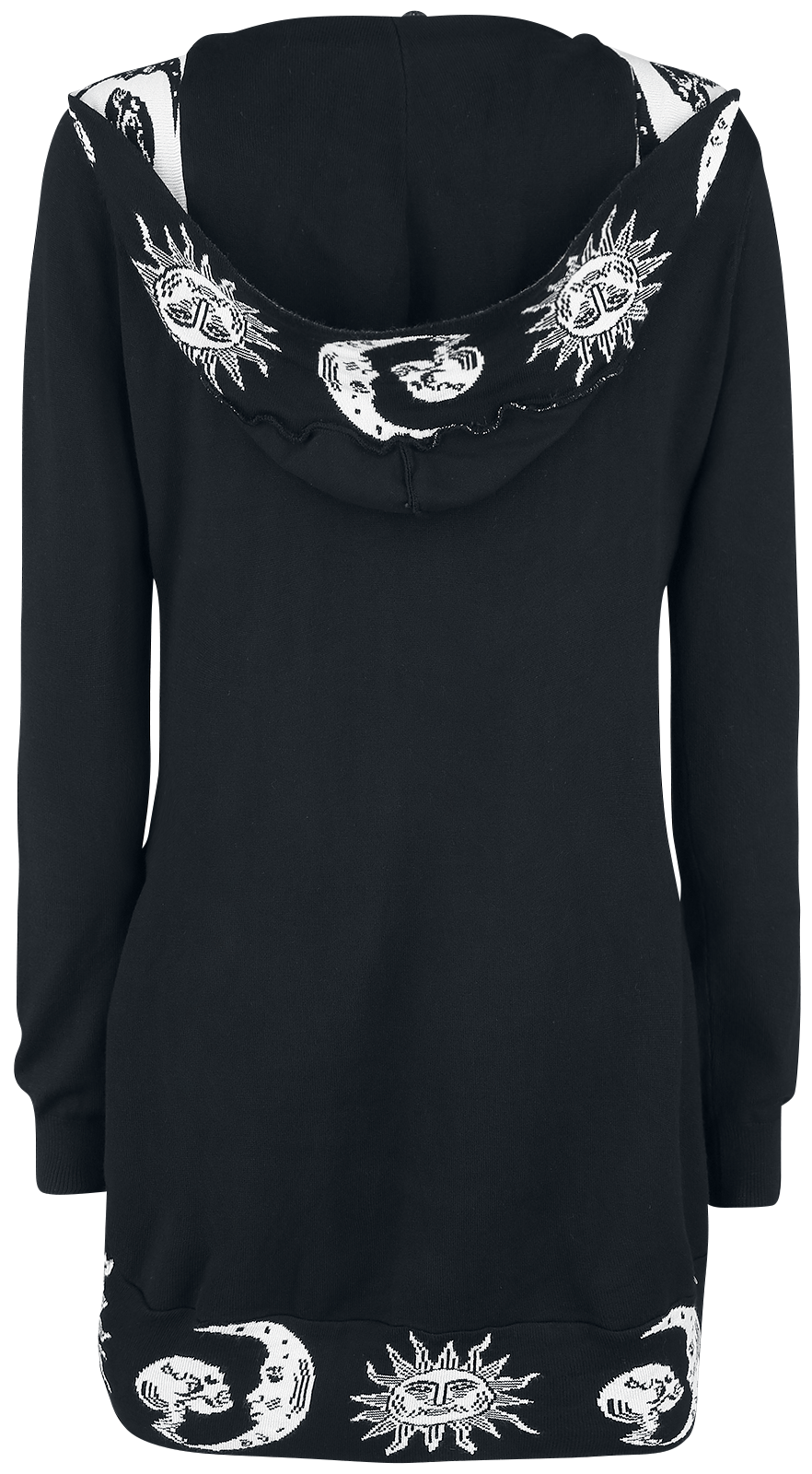 Gilets & Ponchos Gothic de Jawbreaker - Cardigan Moonstone - S à XXL - pour Femme - noir/blanc - Jawbreaker - View 2