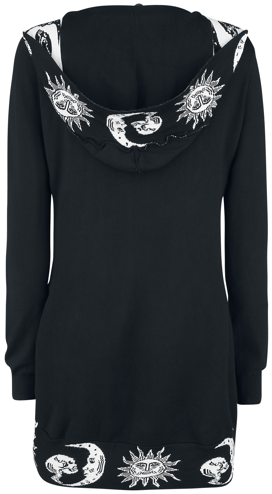 Gilets & Ponchos Gothic de Jawbreaker - Cardigan Moonstone - S à L - pour Femme - noir/blanc - Jawbreaker - View 2