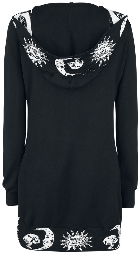 Gilets & Ponchos Gothic de Jawbreaker - Cardigan Moonstone - S à L - pour Femme - noir/blanc - Jawbreaker - View 2