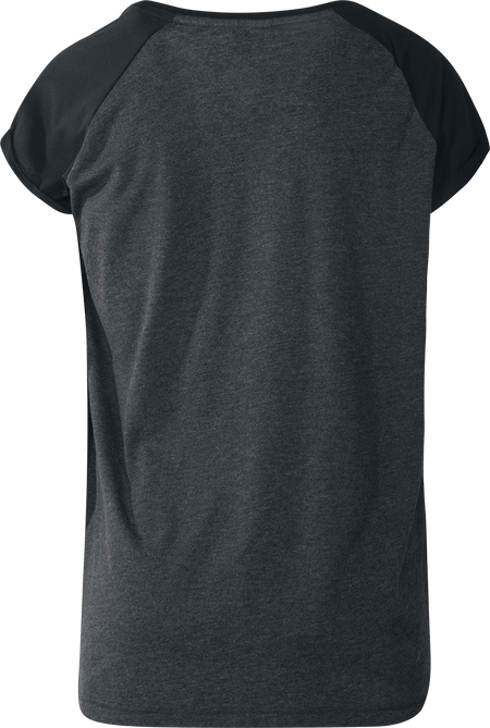 T-Shirt Manches courtes  de Urban Classics - T-shirt Manches Raglan Femme - XS à 5XL - pour Femme - anthracite/noir - Urban Classics - View 2