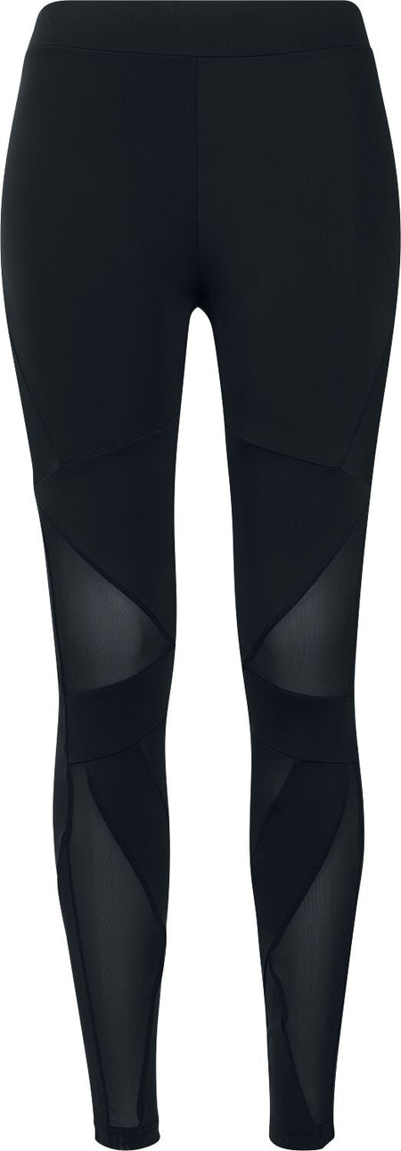 Legging  de Urban Classics - Leggings Femme Triangles Mesh - XS à 5XL - pour Femme - noir/noir - Urban Classics