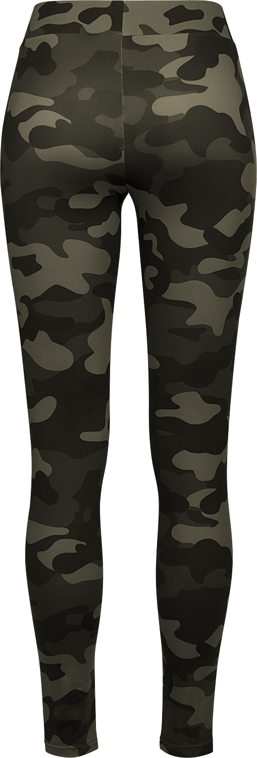 Legging  de Urban Classics - Legging Tech Mesh Camouflage Femme - XS à 5XL - pour Femme - camouflage forêt/noir - Urban Classics - View 2