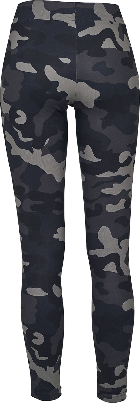 Legging  de Urban Classics - Legging Tech Mesh Camouflage Femme - XS à 3XL - pour Femme - camouflage sombre/noir - Urban Classics - View 2
