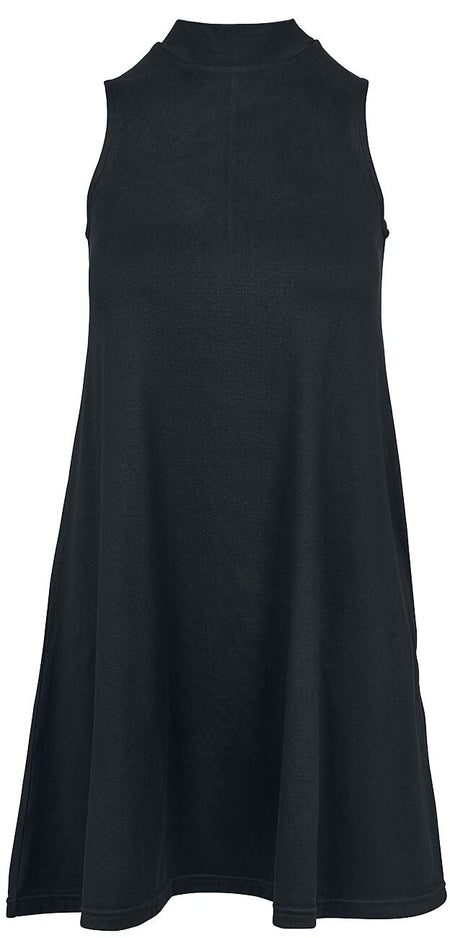 Robe courte  de Urban Classics - Robe Trapèze Col Roulé - XS à 4XL - pour Femme - noir - Urban Classics