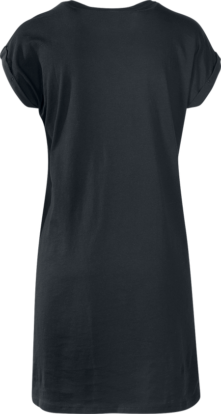 Robe courte  de Urban Classics - Robe Col Montant Manches Courtes - XS à 5XL - pour Femme - noir - Urban Classics - View 2