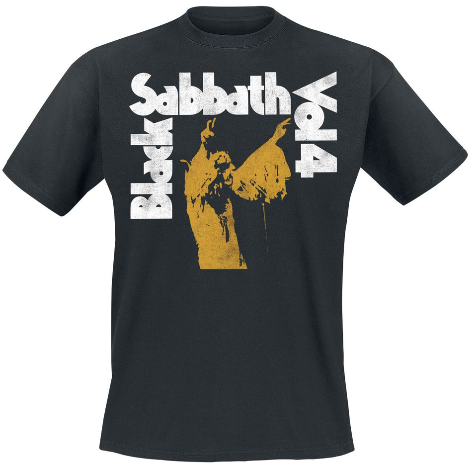T-Shirt Manches courtes  de Black Sabbath - Vol. 4 Tracklist - S à XXL - pour Homme - noir - Black Sabbath
