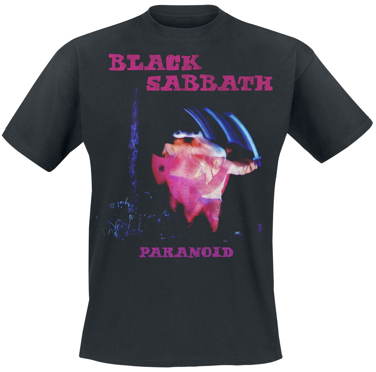 T-Shirt Manches courtes  de Black Sabbath - Paranoid Tracklist - S à XXL - pour Homme - noir - Black Sabbath