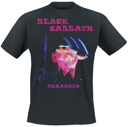 T-Shirt Manches courtes  de Black Sabbath - Paranoid Tracklist - S à XXL - pour Homme - noir - Black Sabbath
