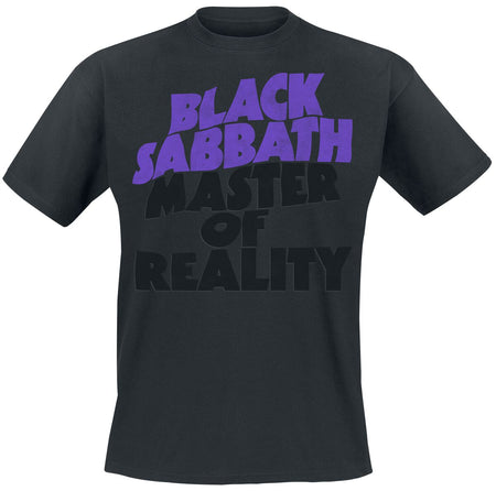 T-Shirt Manches courtes  de Black Sabbath - Master Of Reality Tracklist - S à XXL - pour Homme - noir - Black Sabbath