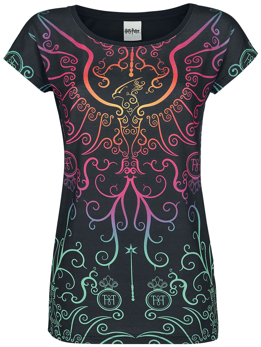 T-Shirt Manches courtes  de Harry Potter - Phoenix - S à 3XL - pour Femme - noir - Harry Potter