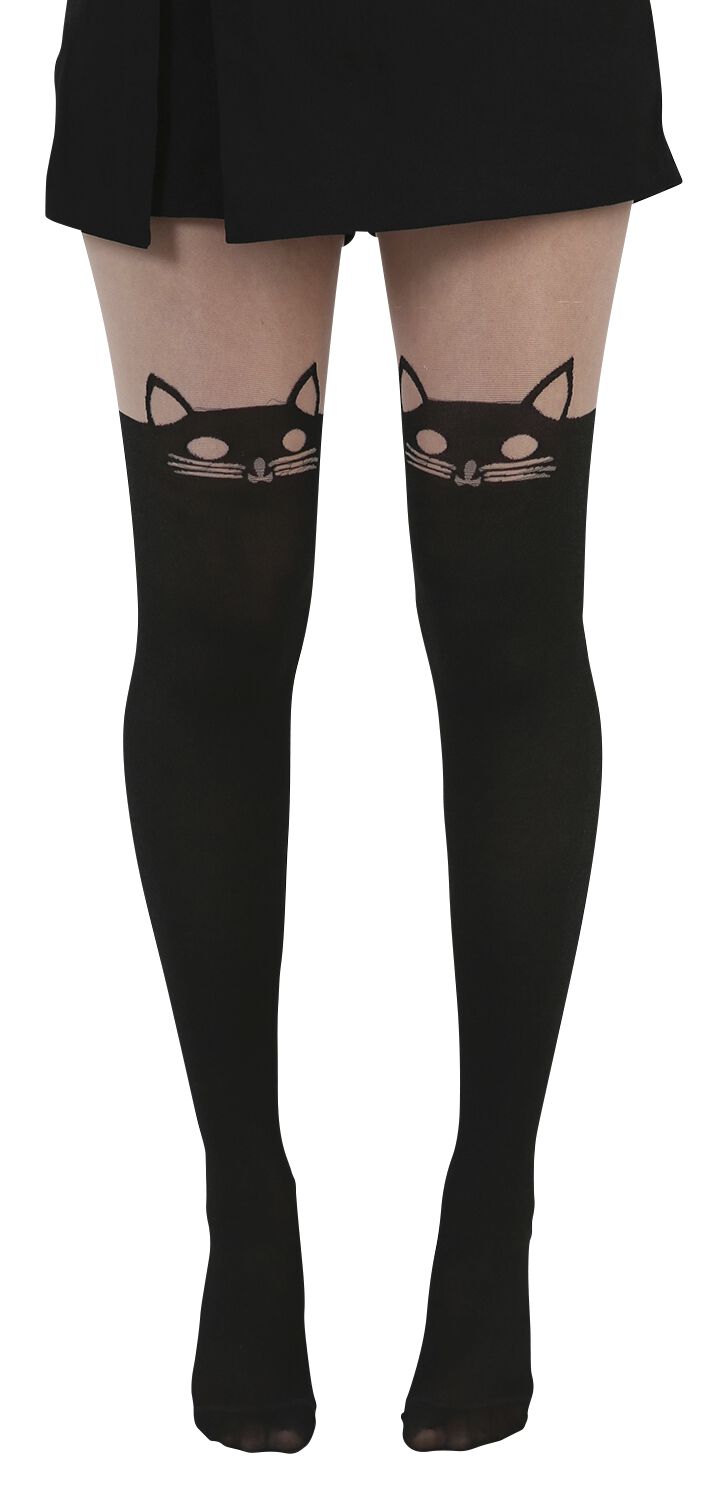 Collant Gothic de Pamela Mann - Chat - Standard - pour Femme - noir - Pamela Mann