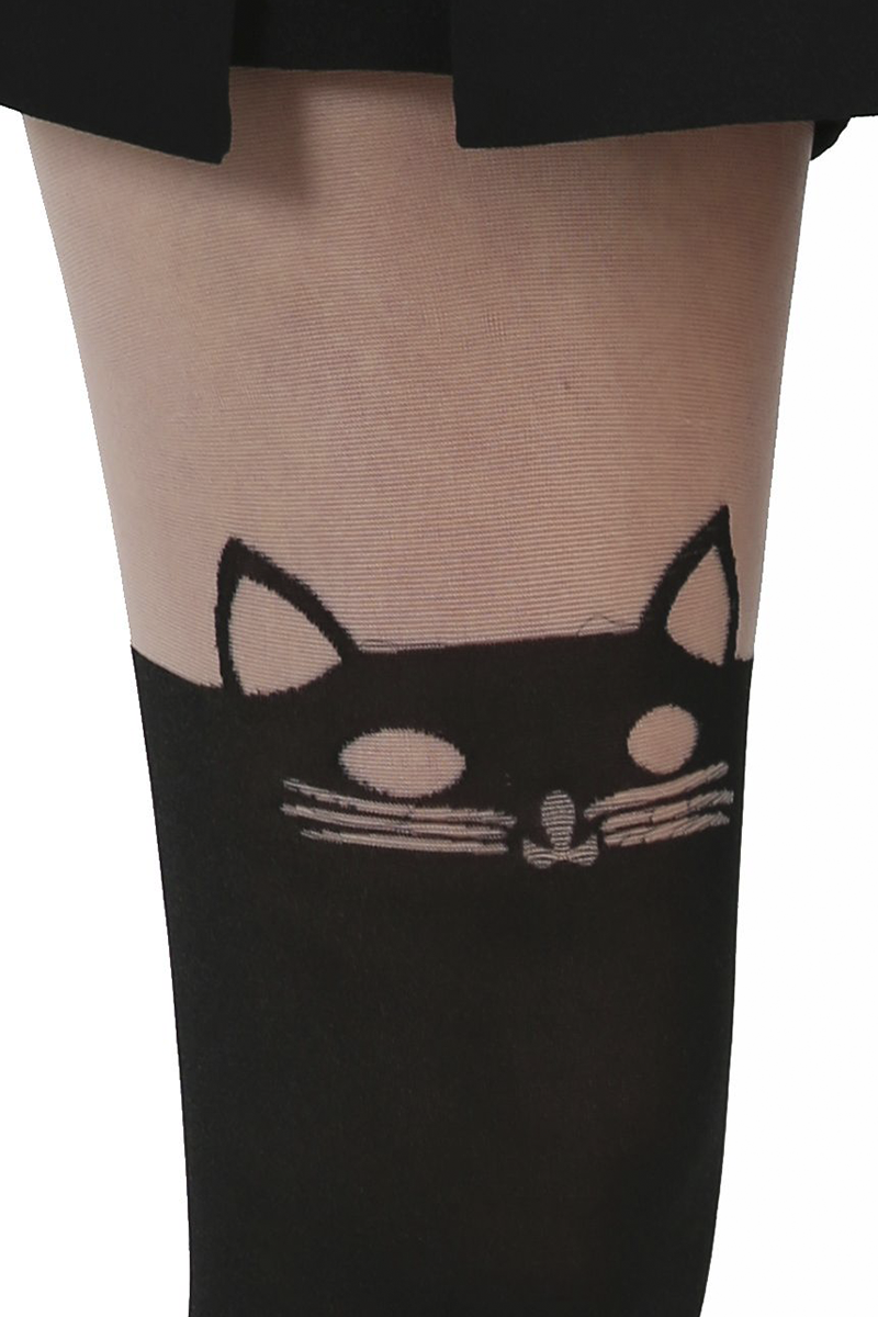 Collant Gothic de Pamela Mann - Chat - Standard - pour Femme - noir - Pamela Mann - View 2