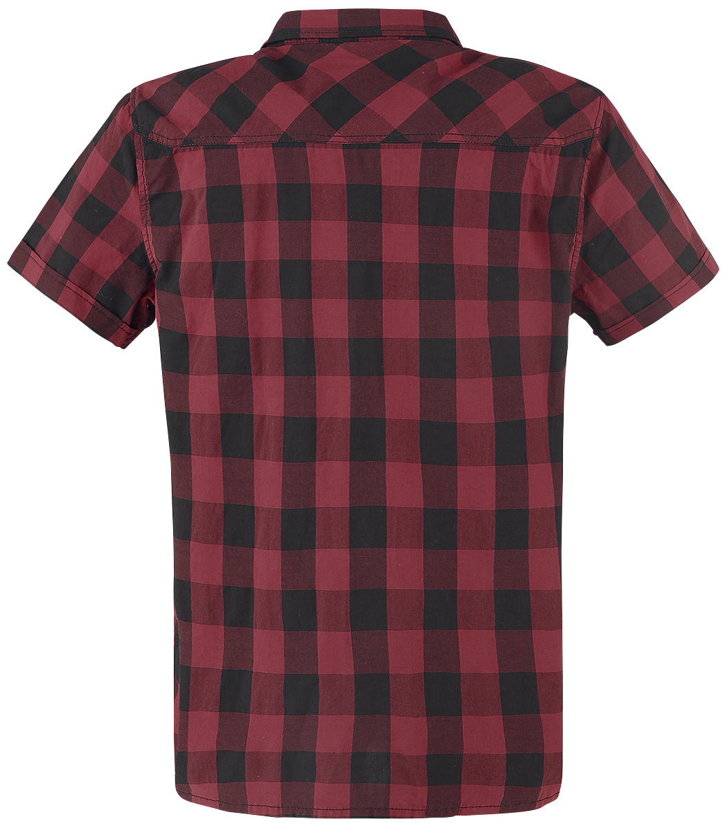 Chemise manches courtes  de Brandit - Roadstar - S à 5XL - pour Homme - noir/rouge - Brandit - View 2