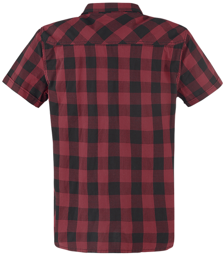 Chemise manches courtes  de Brandit - Roadstar - S à 5XL - pour Homme - noir/rouge - Brandit - View 2