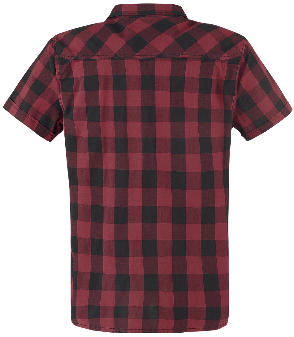 Chemise manches courtes  de Brandit - Roadstar - S à 5XL - pour Homme - noir/rouge - Brandit - View 2