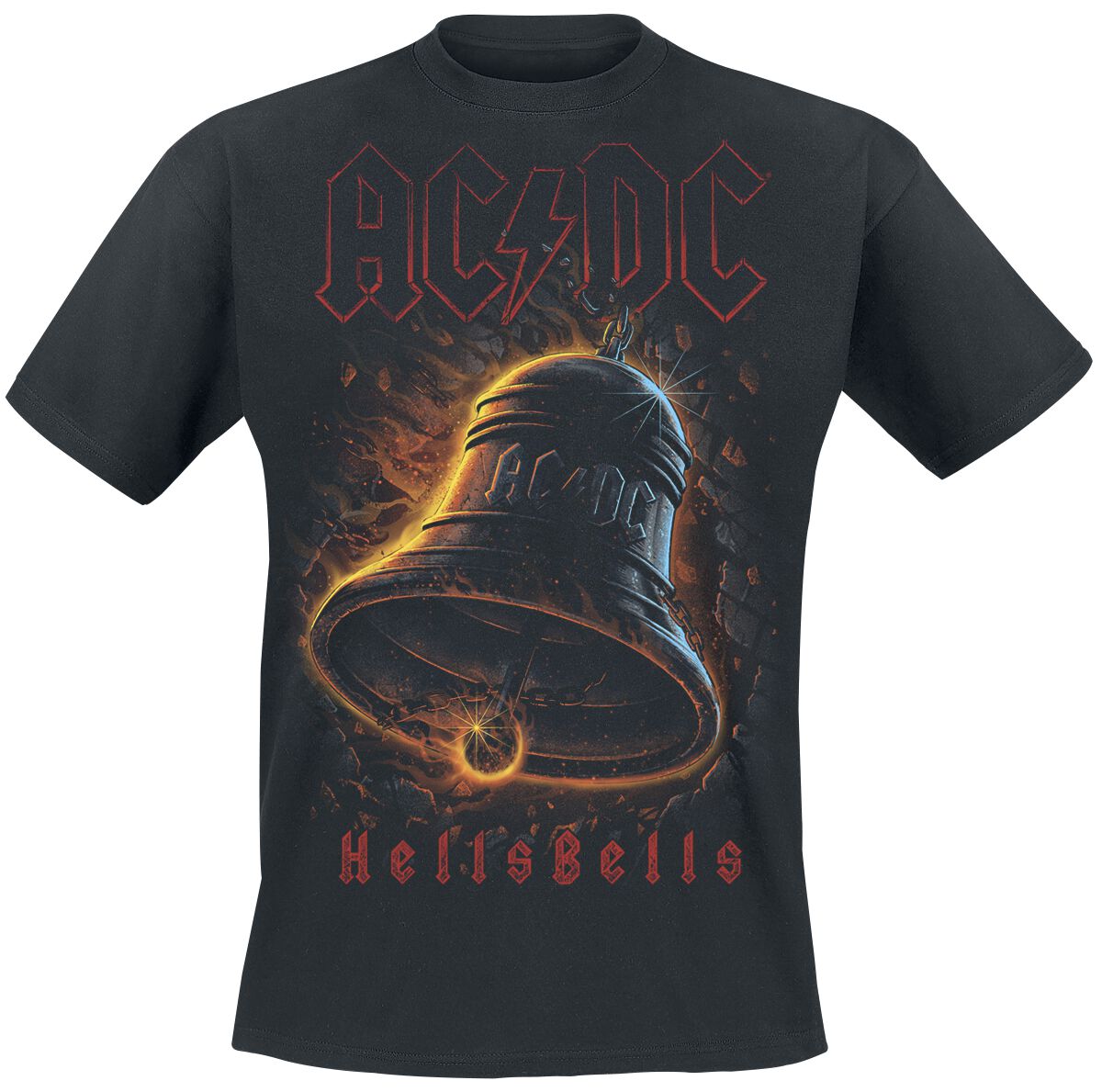T-Shirt Manches courtes  de AC/DC - Hells Bells - S à 5XL - pour Unisexe - noir - AC/DC