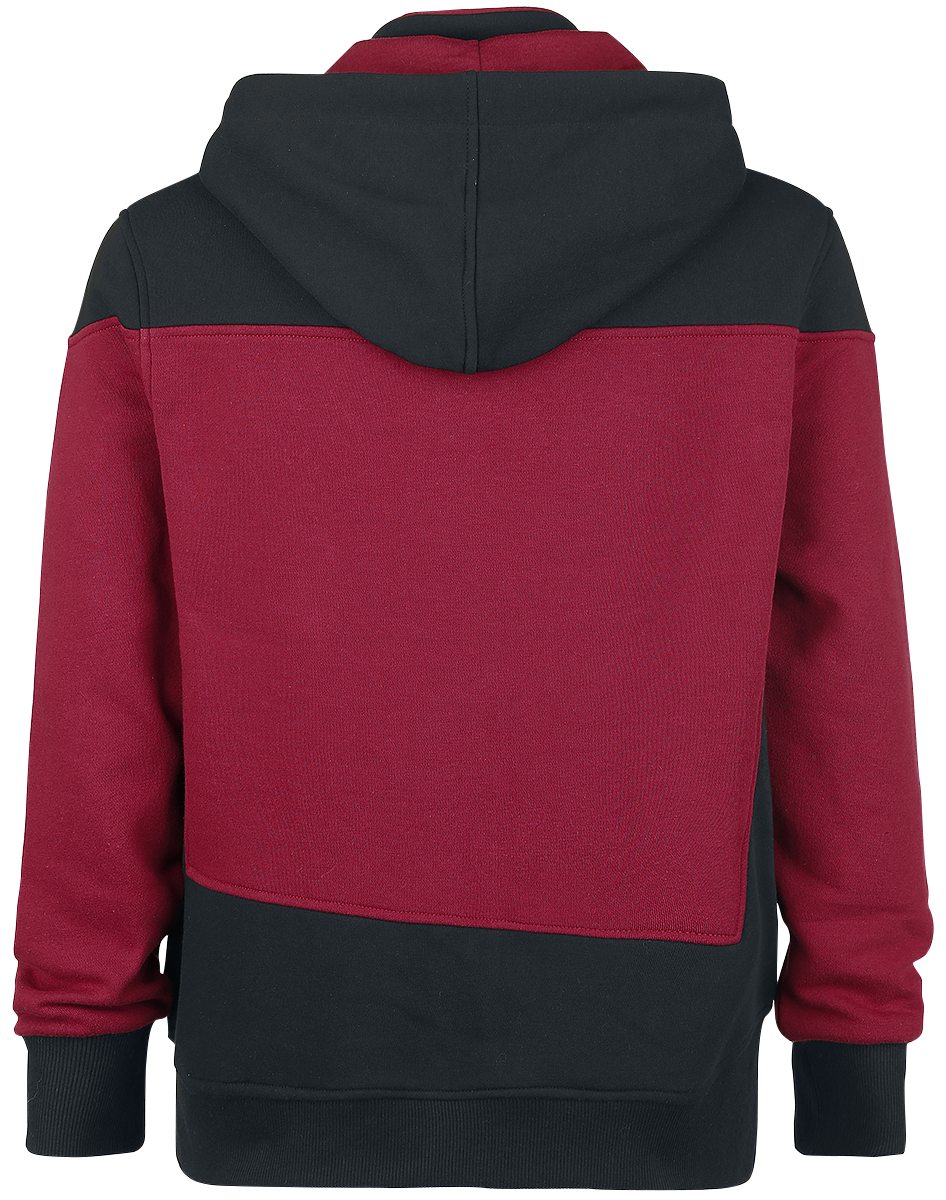 Sweat-shirt zippé à capuche  de Star Trek - La Nouvelle Génération - S à 5XL - pour Homme - rouge/noir - Star Trek - View 2