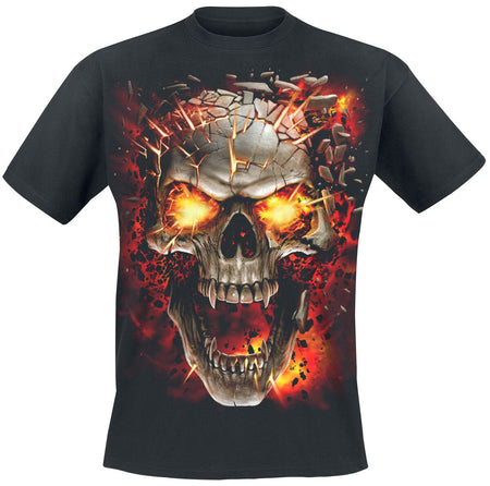 T-Shirt Manches courtes Gothic de Spiral - Skull Blast - M à XXL - pour Homme - noir - Spiral