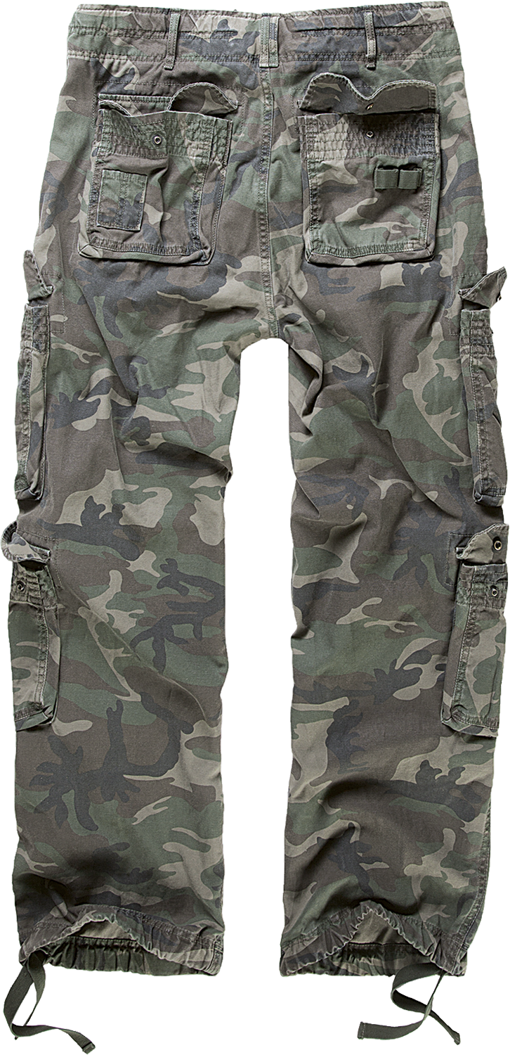 Pantalon Cargo  de Brandit - Pantalon Pure Vintage - S à 4XL - pour Homme - camouflage forêt - Brandit - View 2