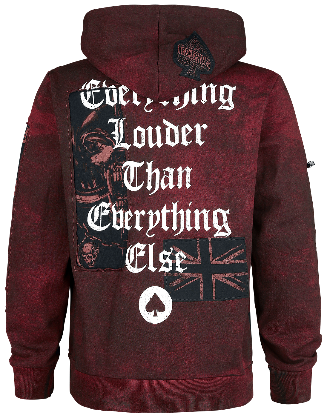 Sweat-shirt à capuche  de Motörhead - EMP Signature Collection - S à L - pour Homme - bordeaux - Motörhead - View 2