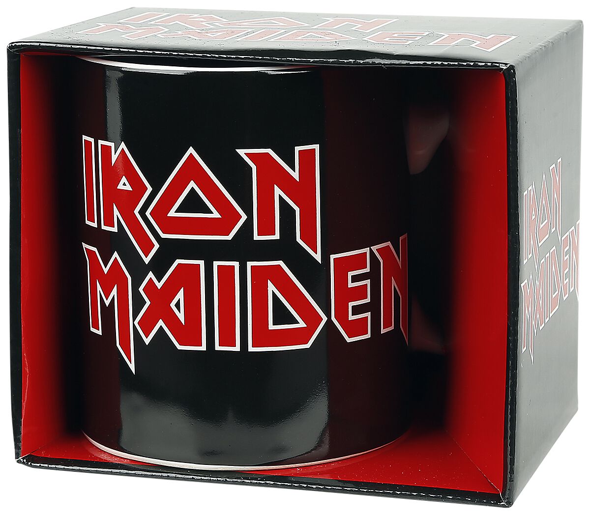Mug  de Iron Maiden - Iron Maiden Logo - pour Unisexe - noir/rouge/blanc - Iron Maiden