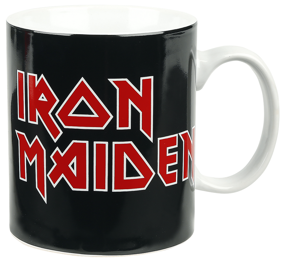 Mug  de Iron Maiden - Iron Maiden Logo - pour Unisexe - noir/rouge/blanc - Iron Maiden - View 2