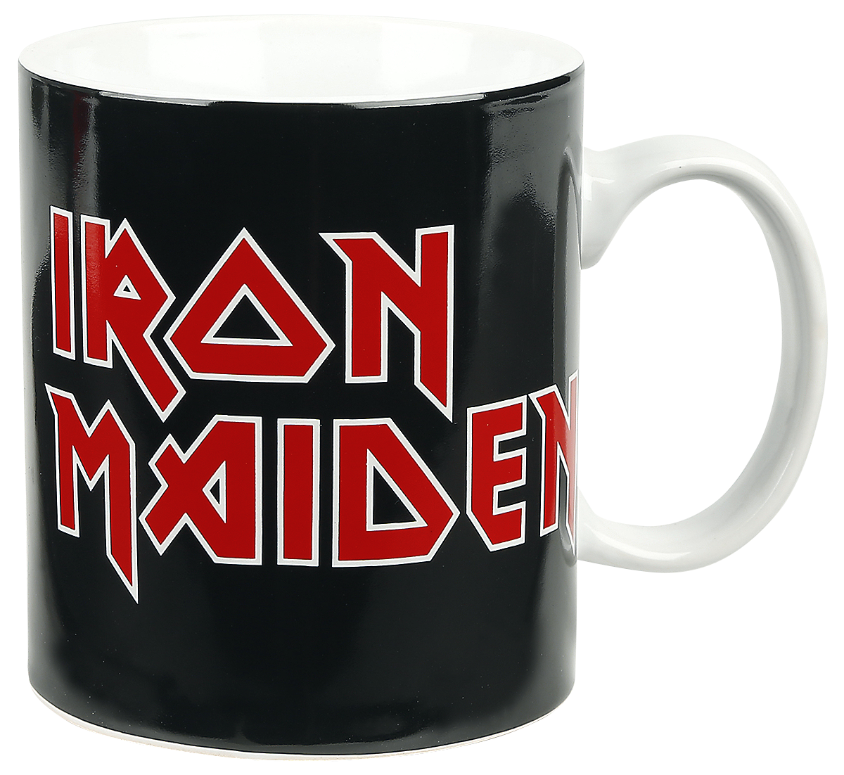 Mug  de Iron Maiden - Iron Maiden Logo - pour Unisexe - noir/rouge/blanc - Iron Maiden - View 2