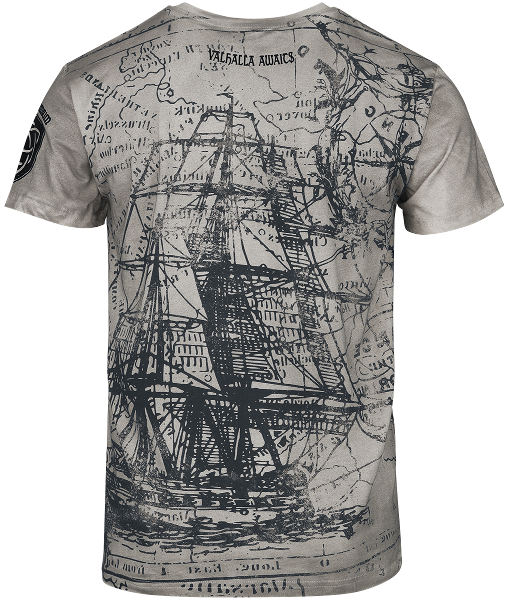 T-Shirt Manches courtes  de Black Premium by EMP - Rebel Soul - M à 5XL - pour Homme - gris - Black Premium by EMP - View 2