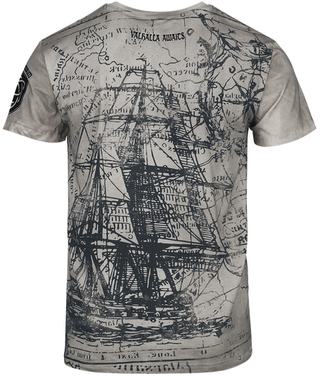 T-Shirt Manches courtes  de Black Premium by EMP - Rebel Soul - M à 5XL - pour Homme - gris - Black Premium by EMP - View 2