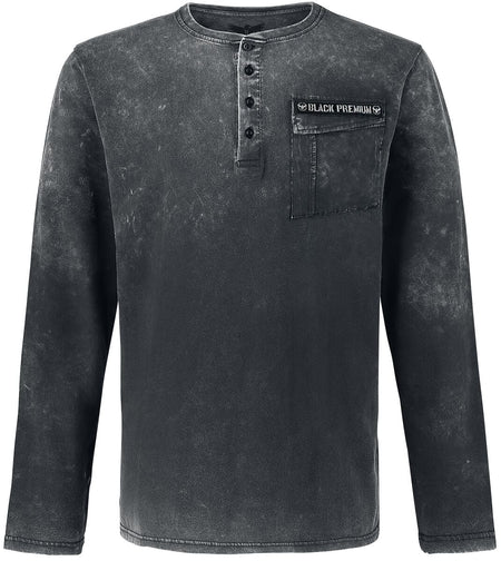 T-shirt manches longues  de Black Premium by EMP - Through The Glass - S à 5XL - pour Homme - noir - Black Premium by EMP