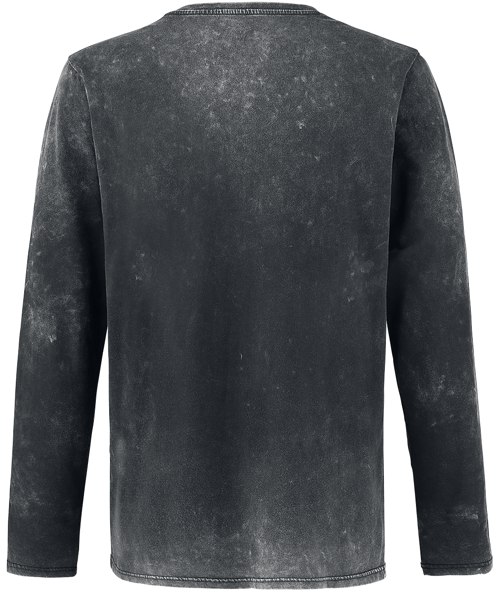 T-shirt manches longues  de Black Premium by EMP - Through The Glass - S à 5XL - pour Homme - noir - Black Premium by EMP - View 2