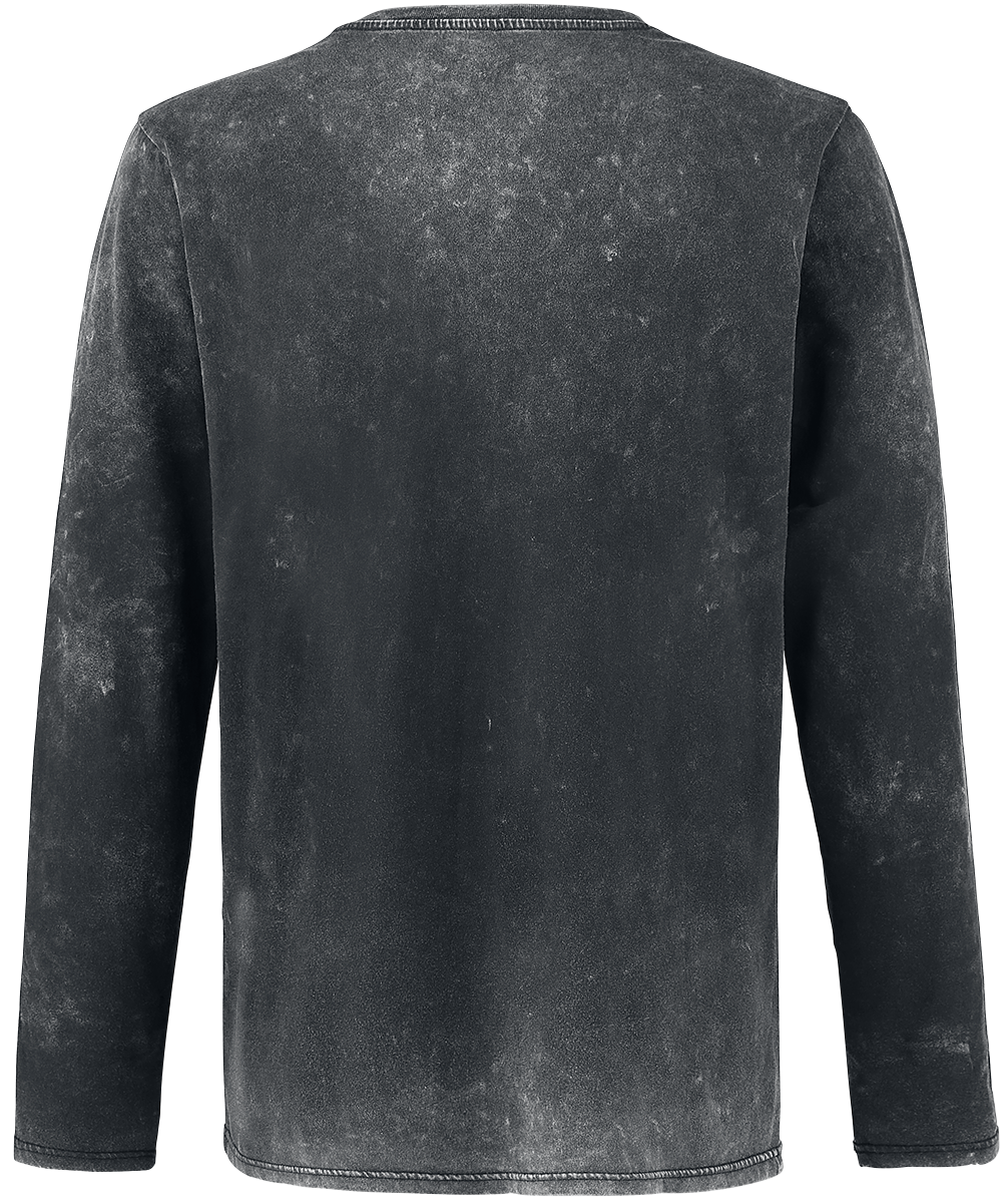 T-shirt manches longues  de Black Premium by EMP - Through The Glass - S à 5XL - pour Homme - noir - Black Premium by EMP - View 2
