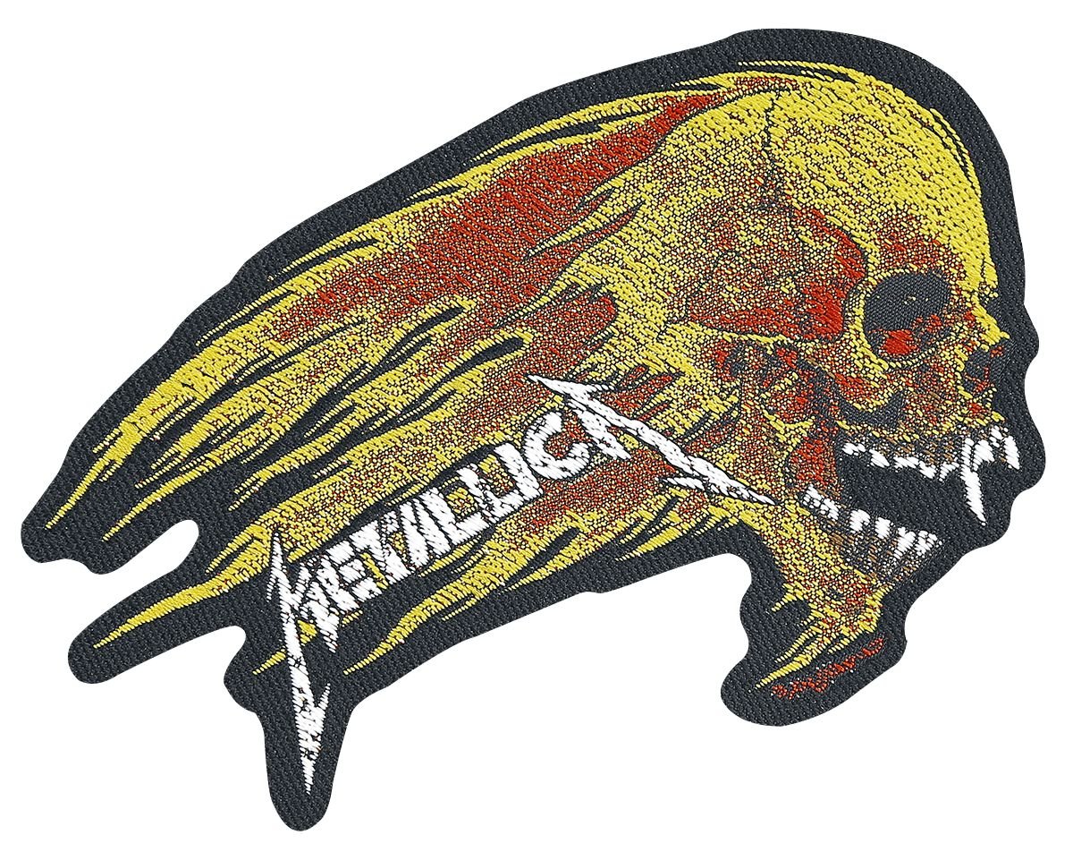 Patch  de Metallica - Flaming Skull - pour Unisexe - multicolore - metallica