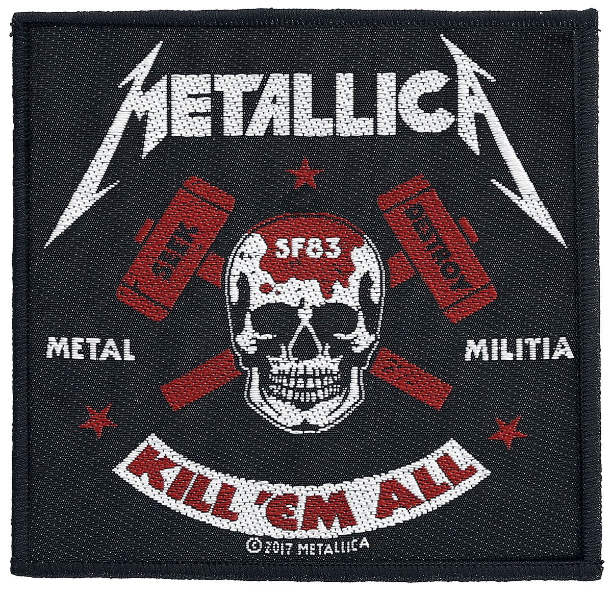 Patch  de Metallica - Metal Militia - pour Unisexe - noir/rouge/blanc - metallica